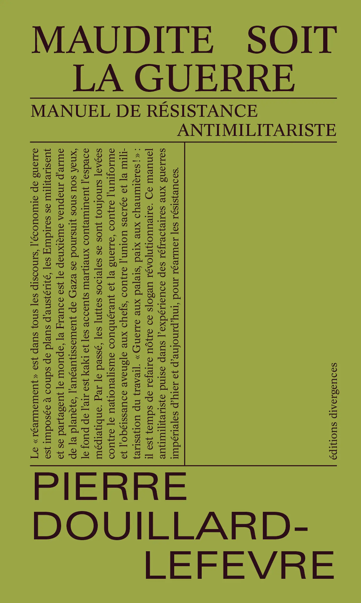Couverture du livre Maudite soit la guerre